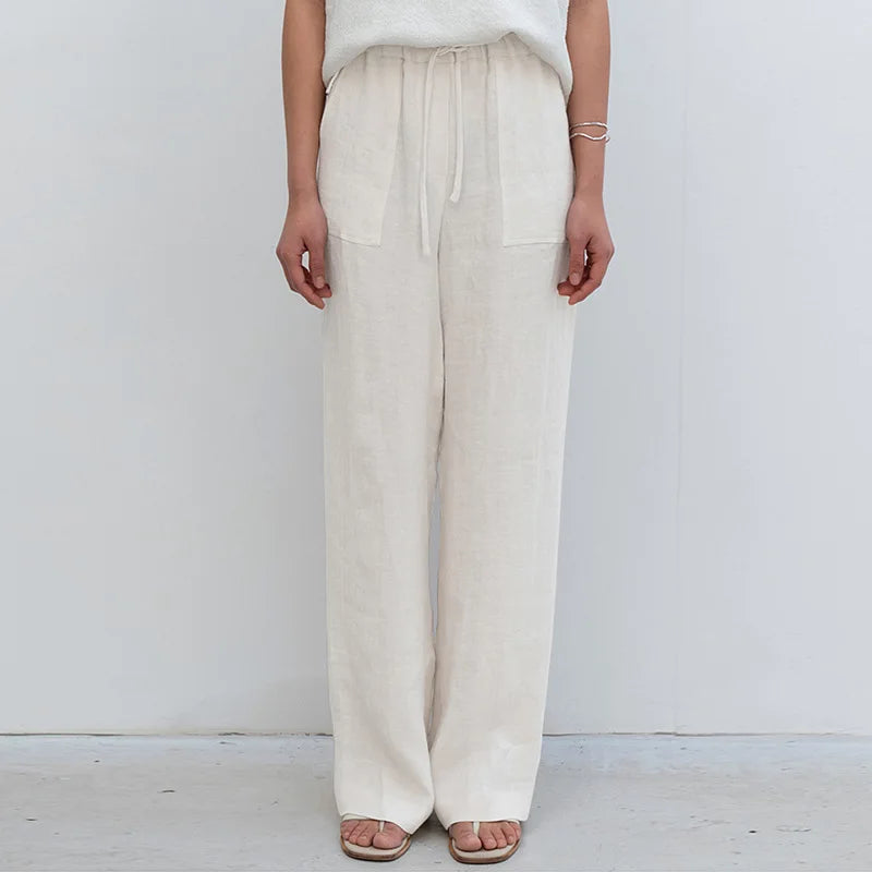 Lace-up Straight Pants For Women's