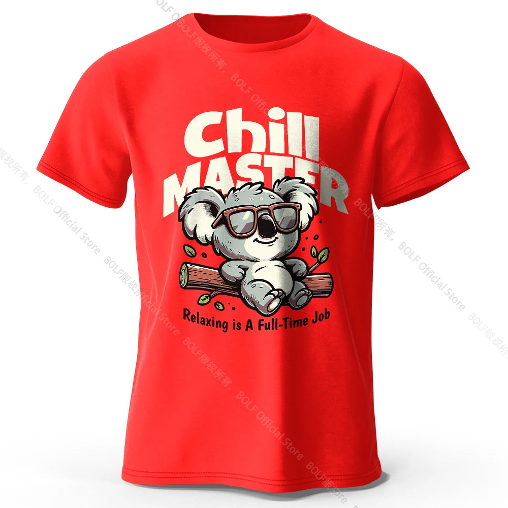 Whimsical Hand-painted Animal T-shirt 100% Cotton - Cute Cartoon Style Comfortable Wear for Kids & Adults