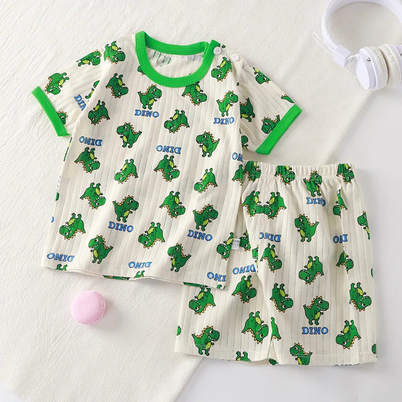 Children Print Short Sleeve T-Shirt