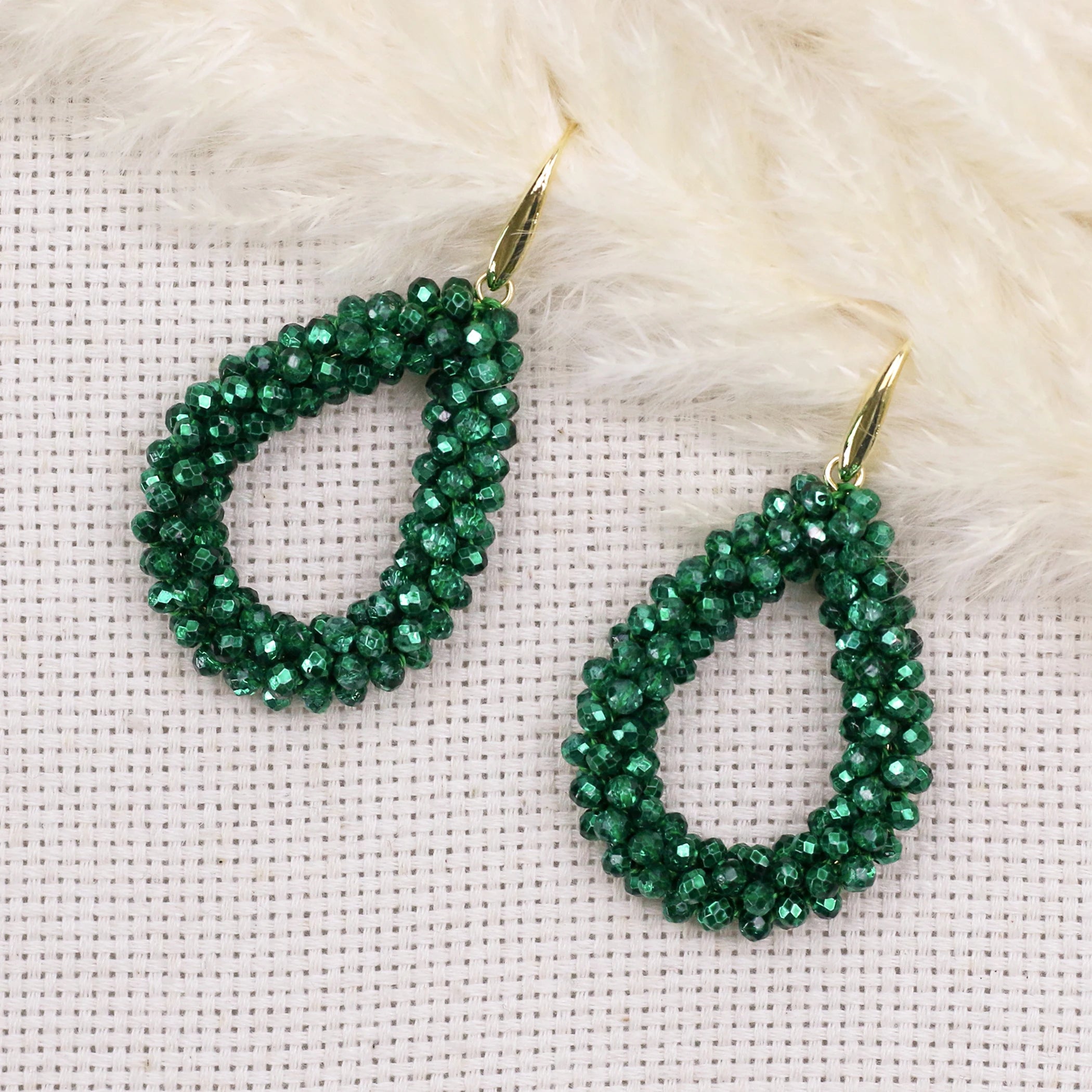Mixed Color Big Drop Earrings for Women
