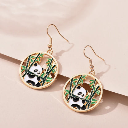 Fashion Cute Enameled Animal Dangle Drop Earrings