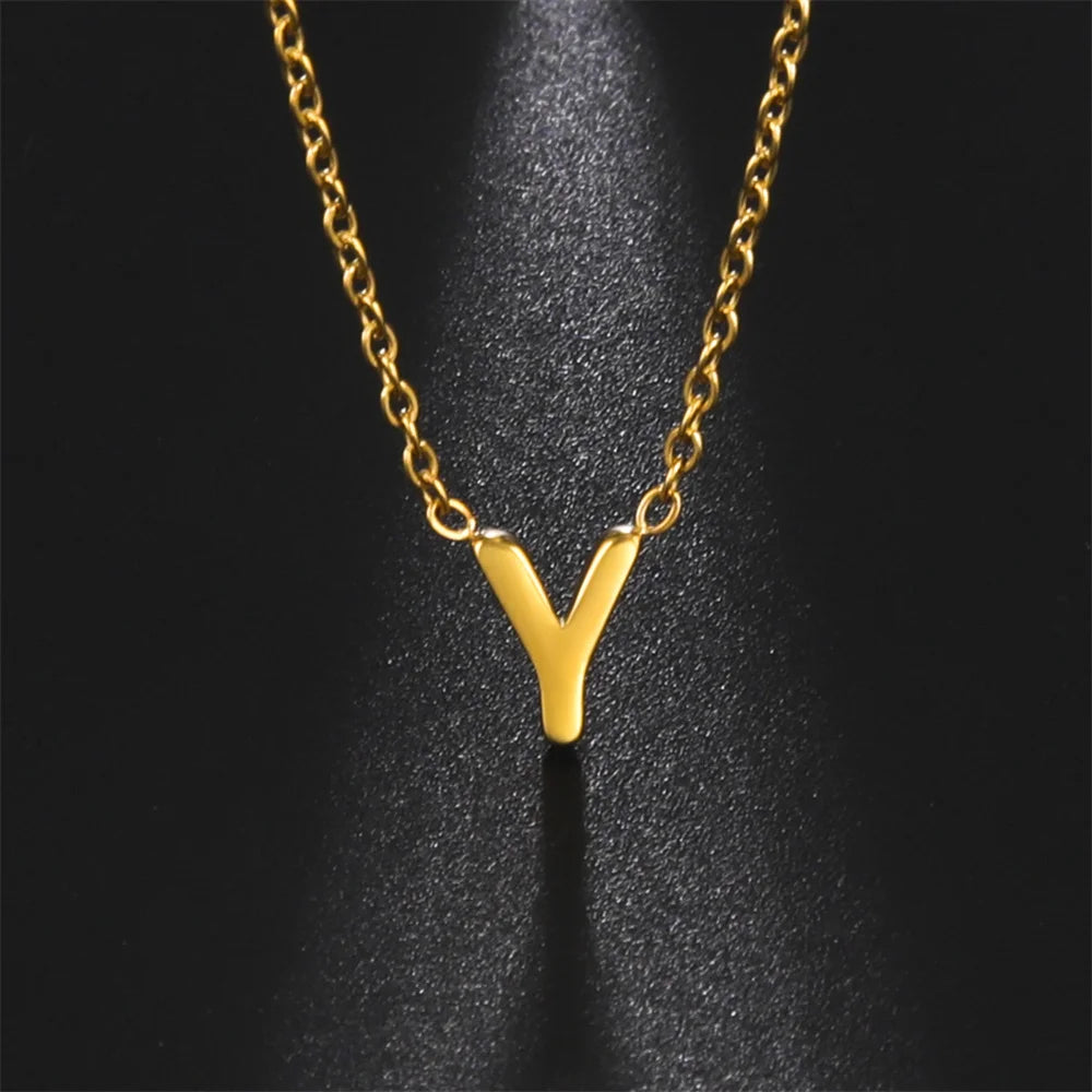 Initial A-Z Letter Necklaces for Women