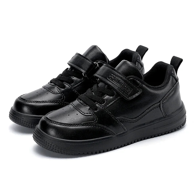 White Kids Sneakers Boys Sports Running Shoes Breathable Mesh Lightweight Comfortable Outdoor Tennis Casual Walking Shoes