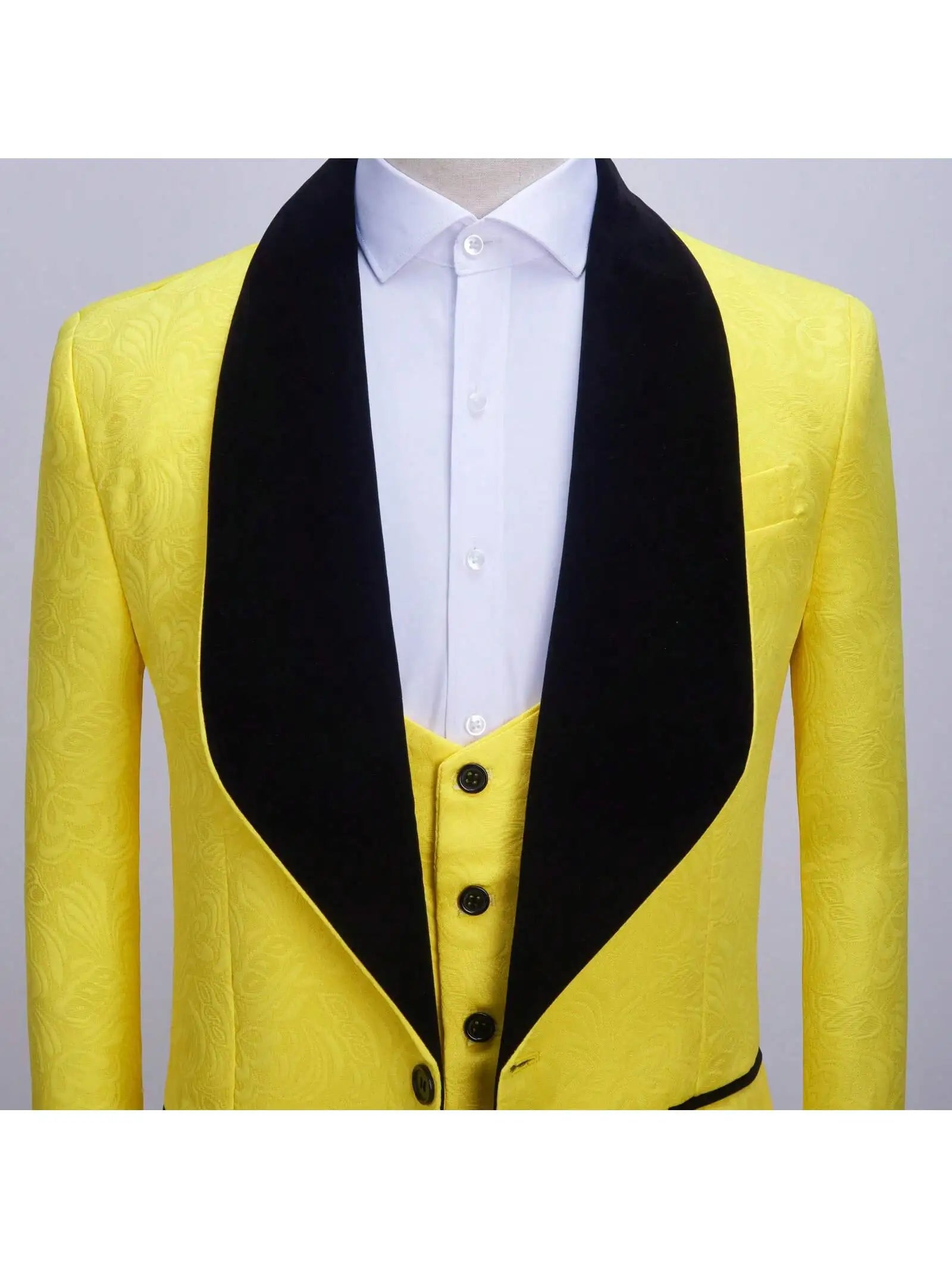 Mens 3 Piece Floral Tuxedo