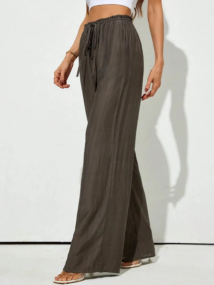 Women's Textured Straight Pants