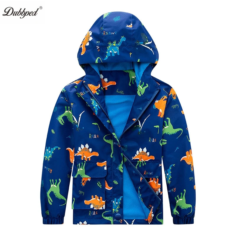 Kids Dinosaur Boys Girls Jackets