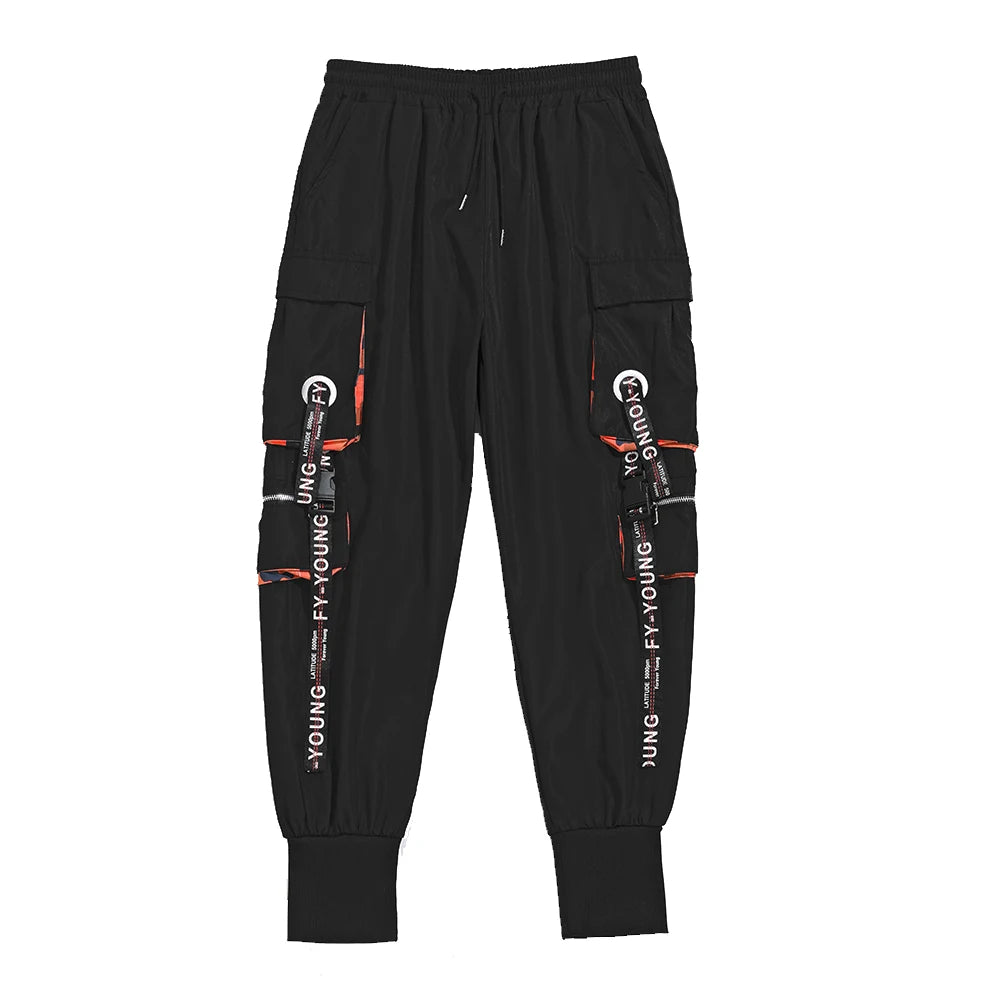 Cargo Pants Men Hip Hop Multi Pockets Track Trousers