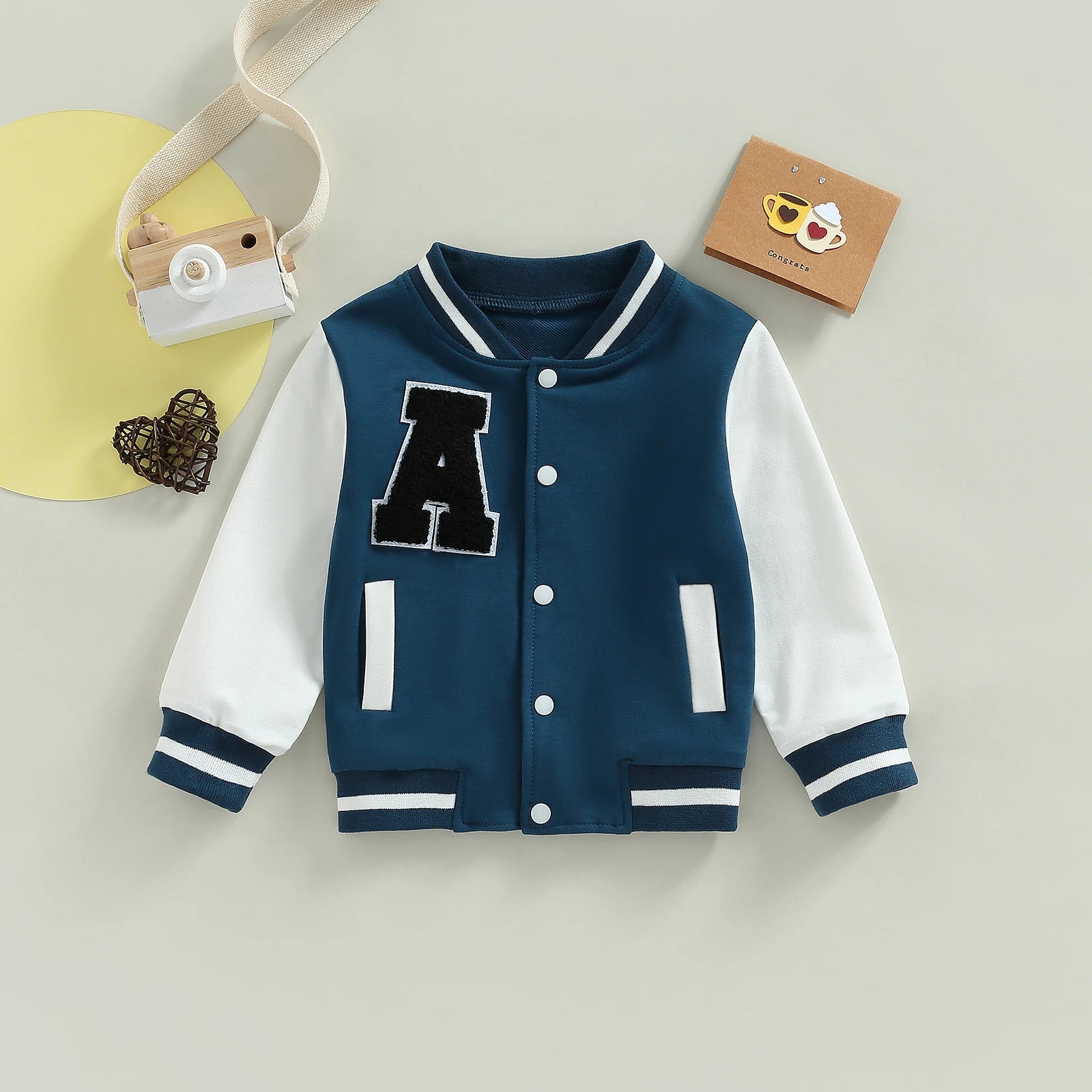 Kids Boy Girl Baseball Jackets