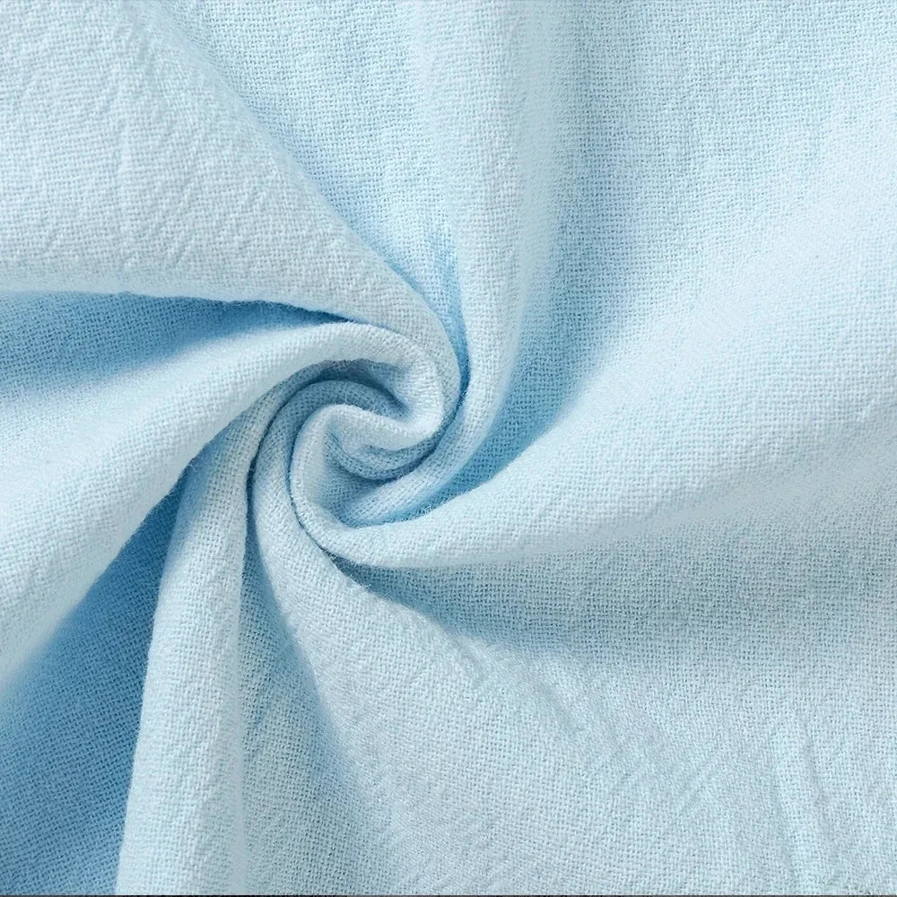 Men's Cotton Linen Pants Male Breathable Solid Color