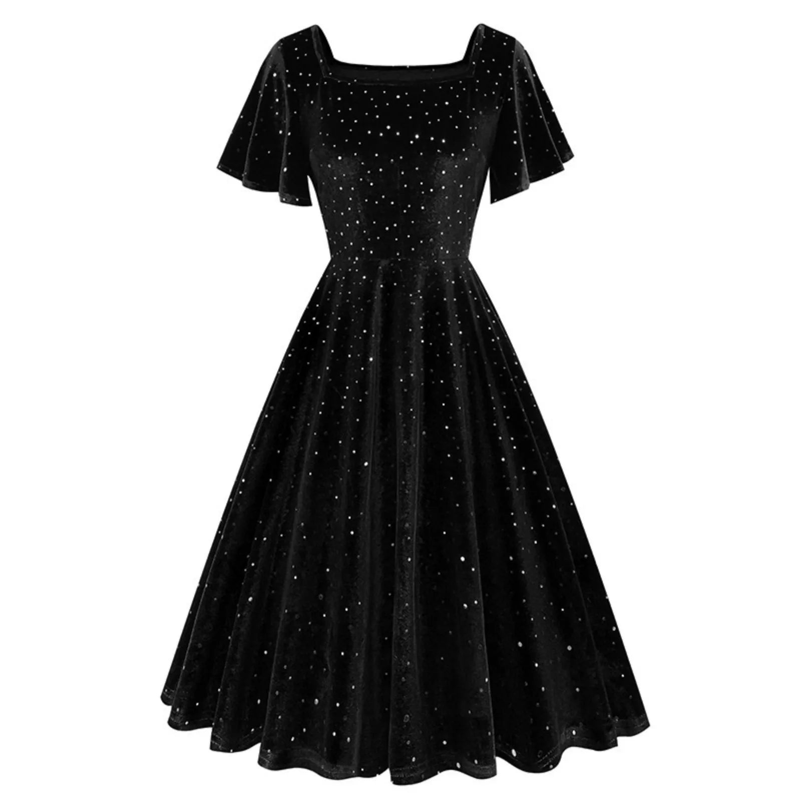Fashion Ladies Velvet Elegant Party Dresses For Women