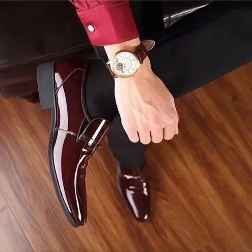 Men's Luxury Business Leather Shoes – Formal Oxford Style, Sizes 40–47