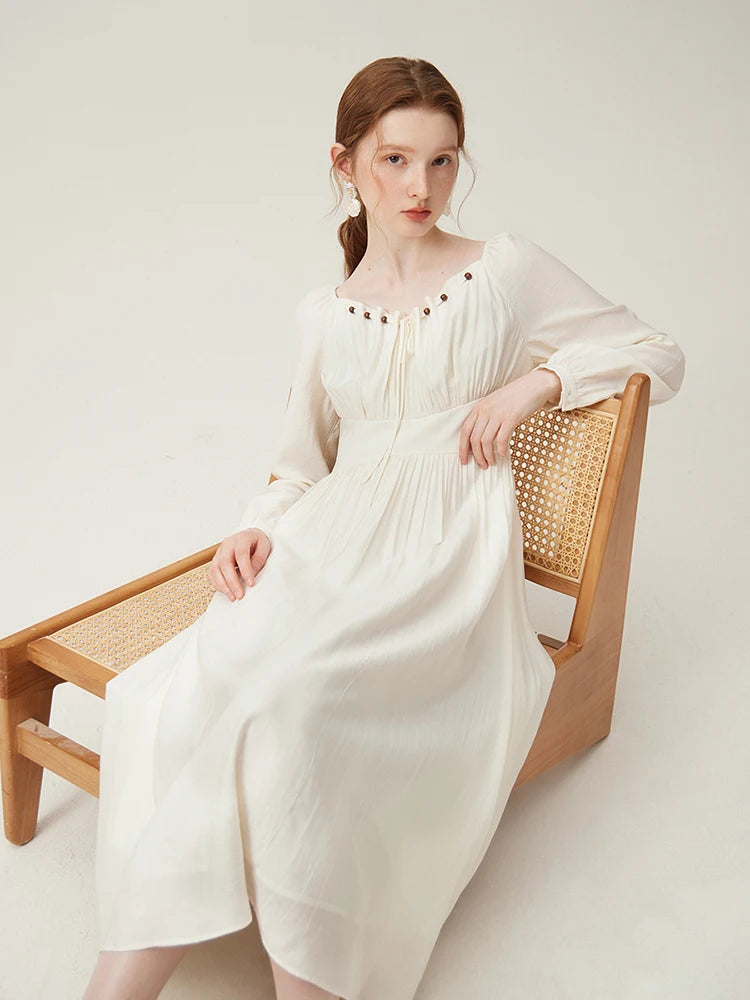 FSLE Elegant Sense Improved New Chinese Style Romantic Temperament Dress for Women Spring 2024 Niche Dress Female 24FS11198