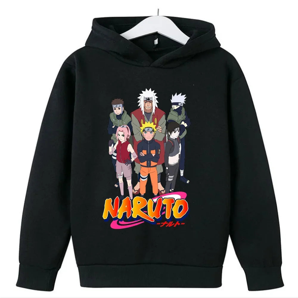 "Naruto Anime Vêtements pour enfants Impression design de mode Hiver Garçon à manches longues Fille Pulls Kawaii Décontracté Harajuku