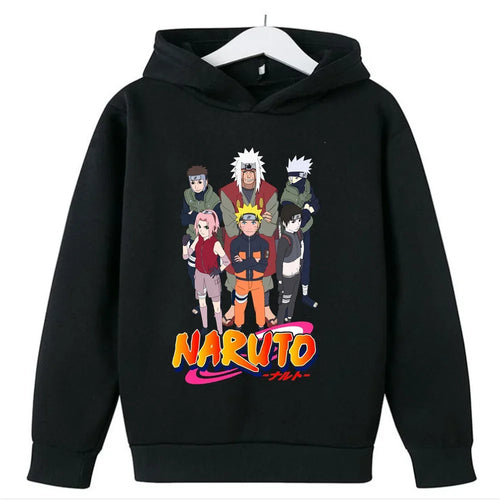 "Naruto Anime Children's Clothing Fashion Design Print Winter Long-sleeved Boy  Girl Sweaters Kawaii Casual Harajuku