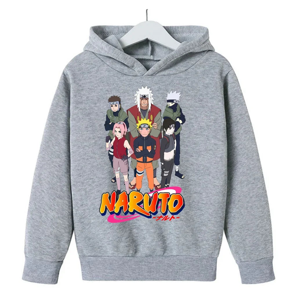 "Naruto Anime Children's Clothing Fashion Design Print Winter Long-sleeved Boy  Girl Sweaters Kawaii Casual Harajuku