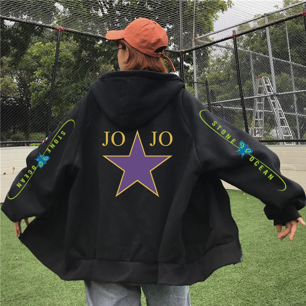 Anime Jojo's Bizarre Adventure Stone Ocean butterfly Hoodies