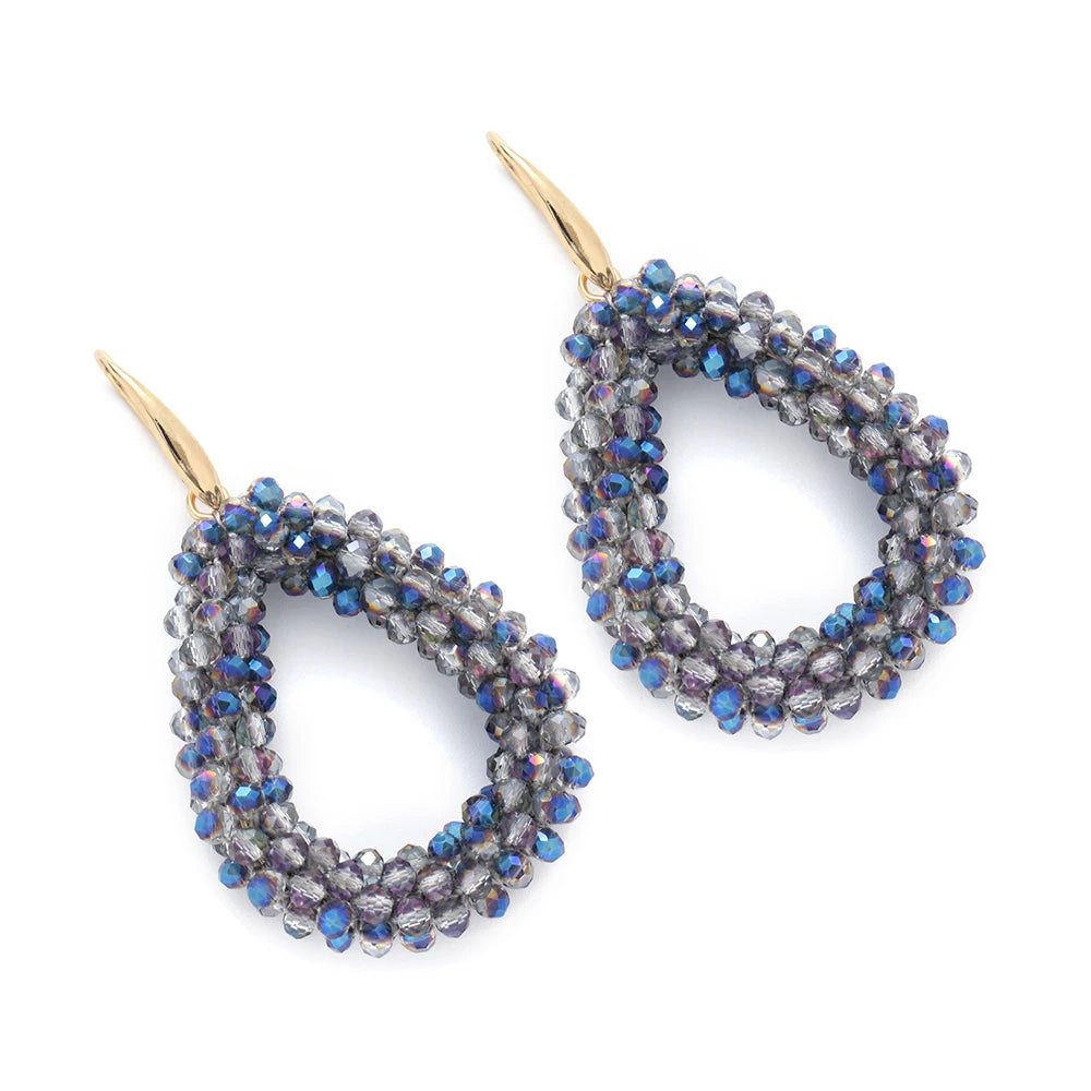 Mixed Color Big Drop Earrings for Women