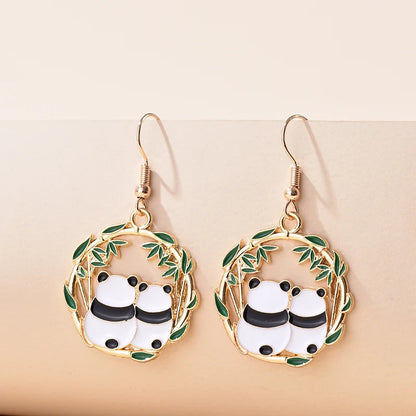 Fashion Cute Enameled Animal Dangle Drop Earrings