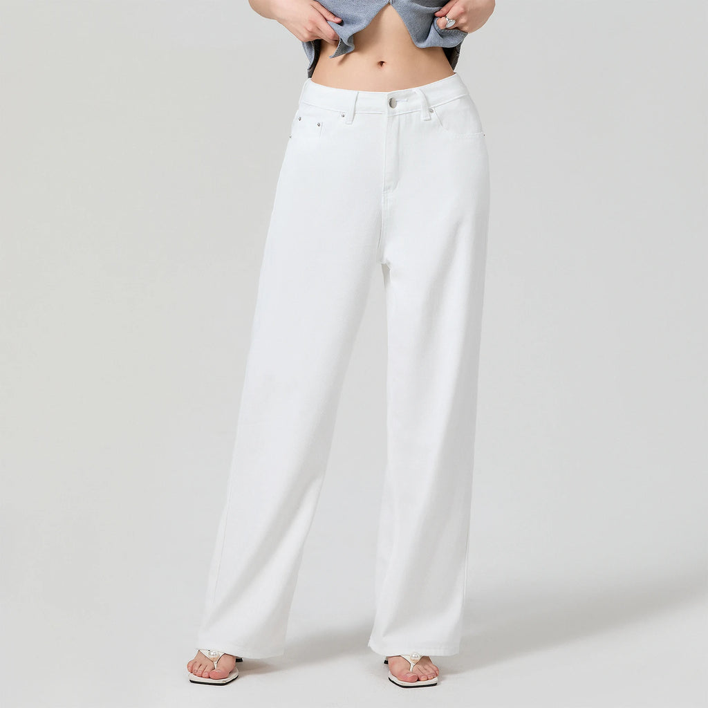 Women Solid Color Loose Long Pants