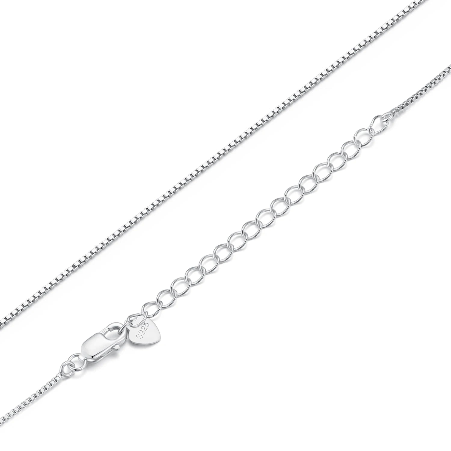 Classic Basic Chain Sterling Silver Lobster Clasp Necklace
