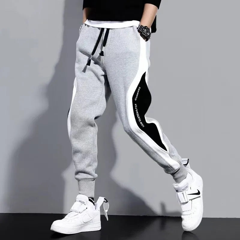 Men's Casual Pants Fashion Drawstring Casual Pants