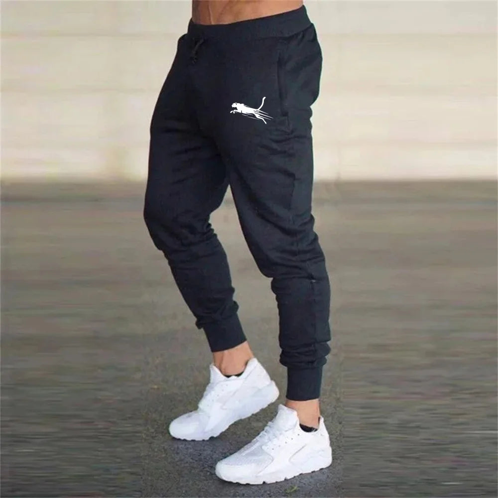 Men's Printed Sweatpants Casual Elastic Trousers
