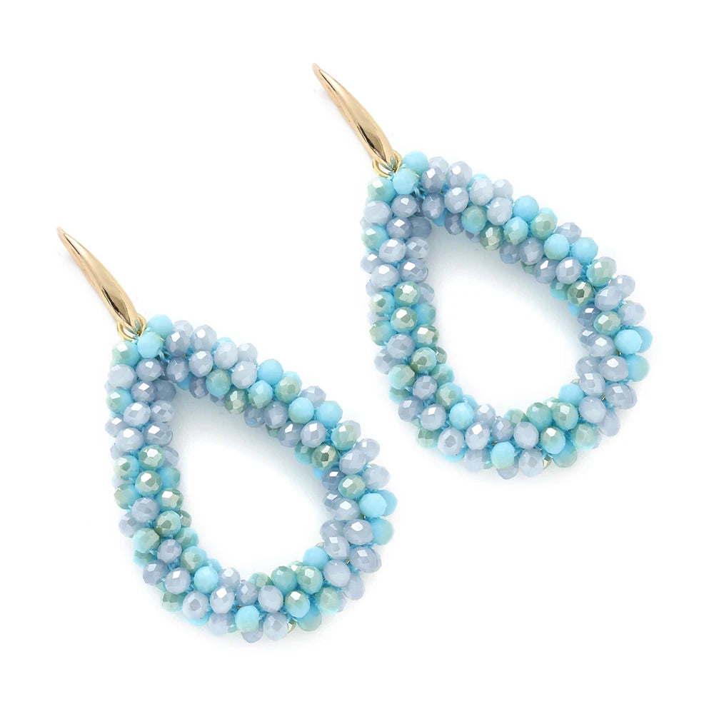 Mixed Color Big Drop Earrings for Women