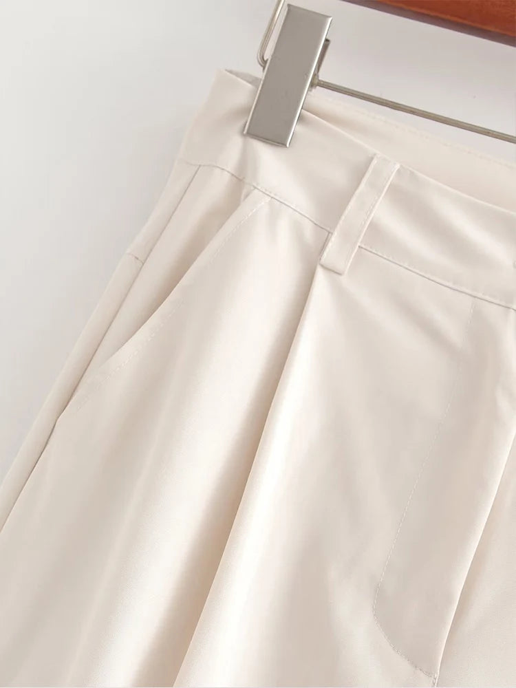 Ladies' fashion trend casual wide-leg trousers