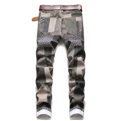 Fashion Mens Slim Fit Denim Pencil Pants High Quality Skinny Jeans