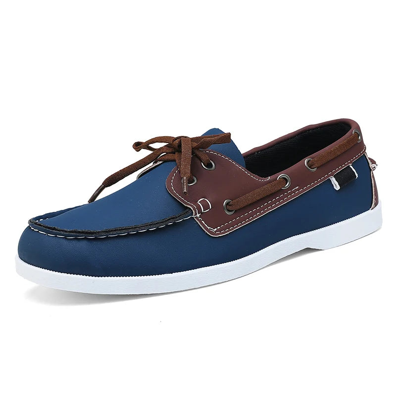 New Brand Casual Shoes for Men Comfy Leather Loafers Man Business Shoes Light Flat Social Shoe Male Driving Shoes Big Size 40-48