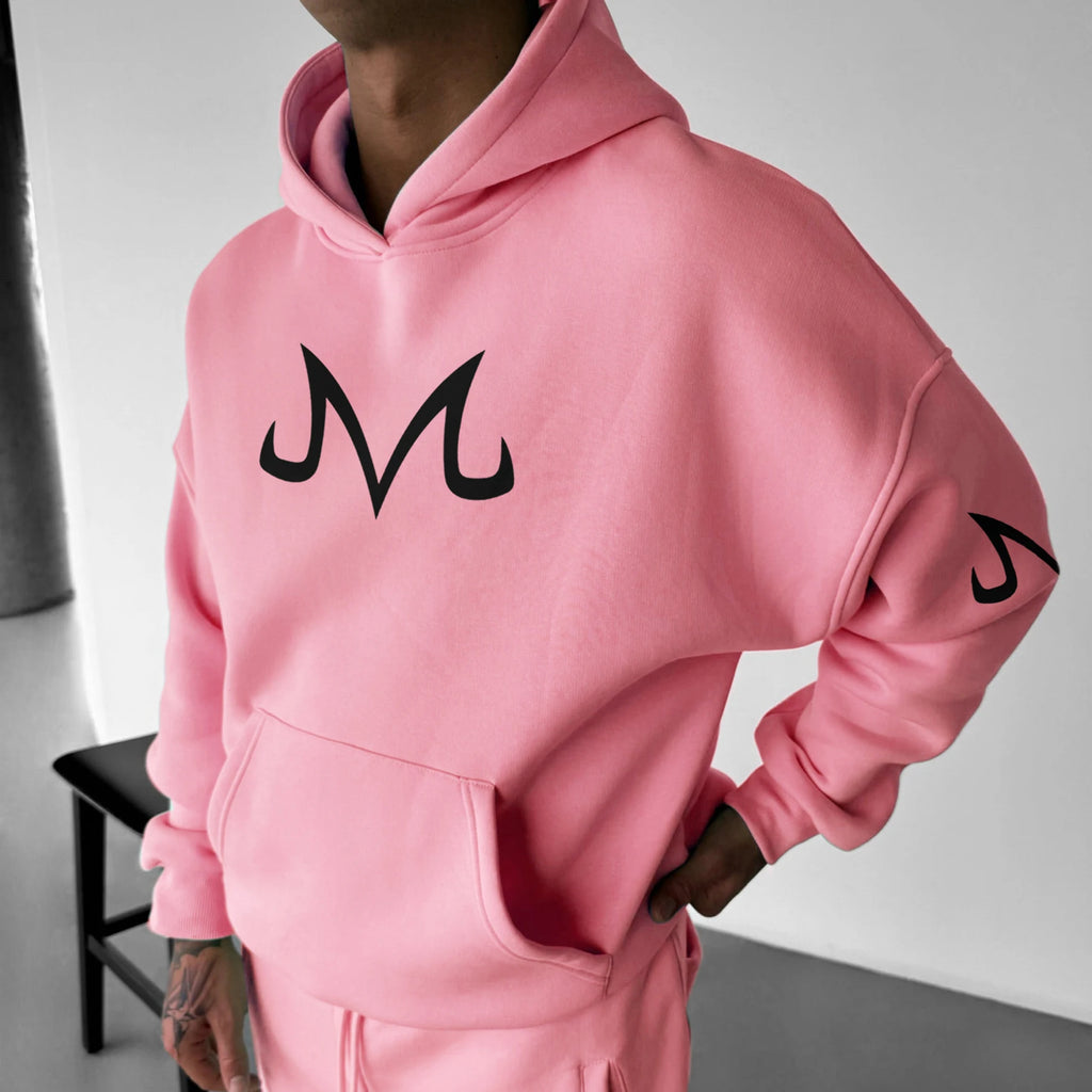 Dragon Ball Z Majin Buu Pink Hoodie Casual Pullover for Fans