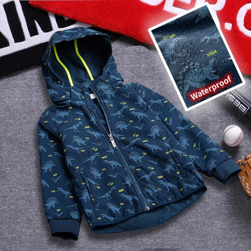 Kids Dinosaur Boys Girls Jackets