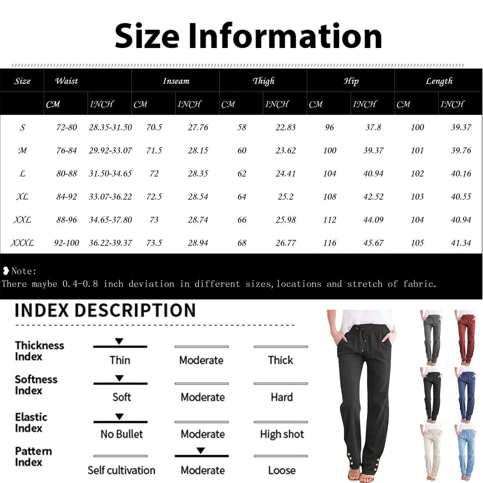 Women'S Fashionable Pants Casual Summer New Straight Trousers Solid Color Casual Slim-Fit With Pockets Buttoned Daily Pants