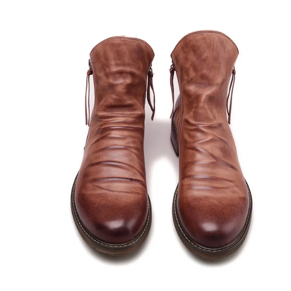 Men's Comfortable Top Zipper Boots