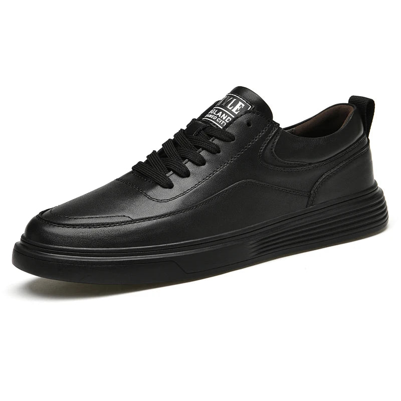 Genuine Leather Men Skateboard Shoes Youth Sneakers Designer Brand Vulcanize Footwear Fashion Male Casual Shoes New Trend Flats
