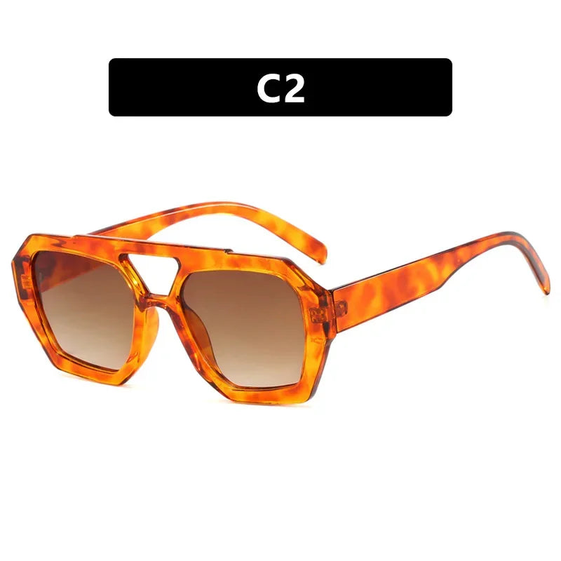 Fashion Sunglasses Luxury Designer Colored Lenses Sun Shade Glasses for Women Vintage UV400 Brand Sun Glasses