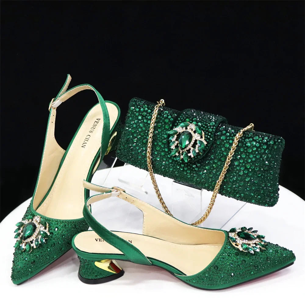 Royal Blue Sandals for Women Luxury Wedding Pumps Med Heels