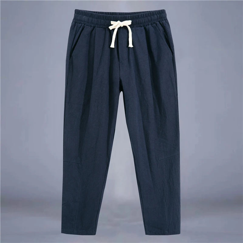Men's Trousers Cotton Linen Fashion Casual Pants