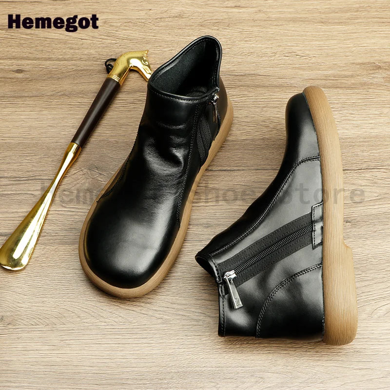 Soft Leather Chelsea Boots