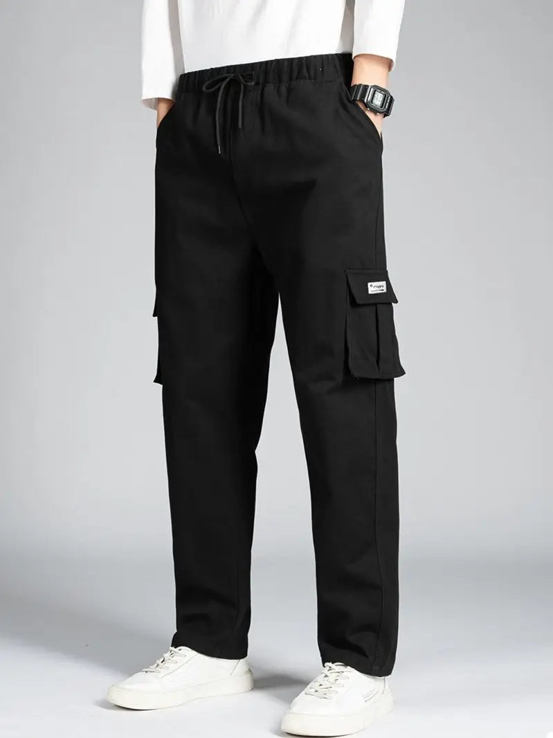 Casual Pants Men's Fashion Loose Straight Wide Leg Pants