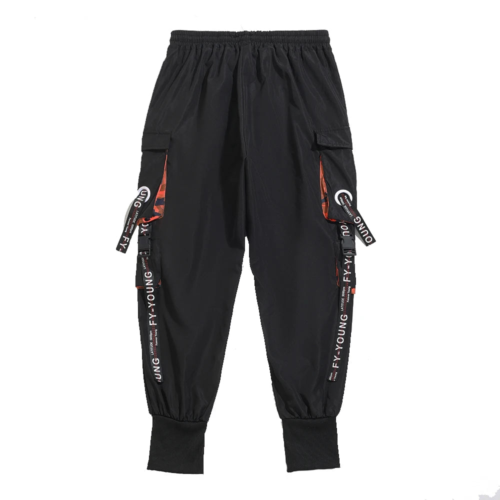 Cargo Pants Men Hip Hop Multi Pockets Track Trousers