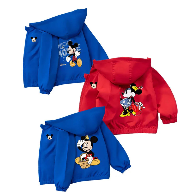 Minnie Mickey Mouse Kids Windbreaker Jacket