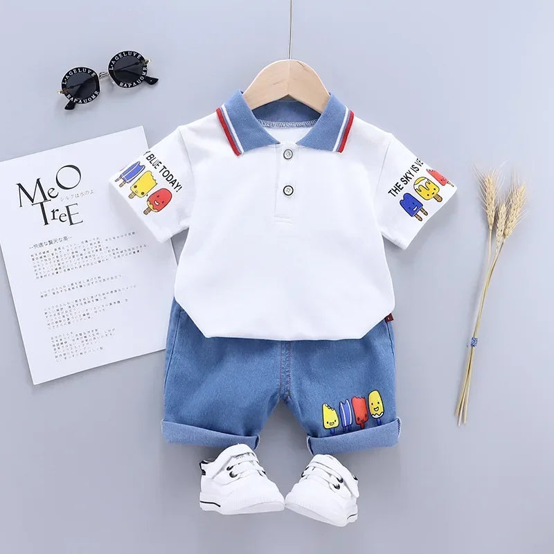 Boys T-shirt Shorts Short sleeve Clothes