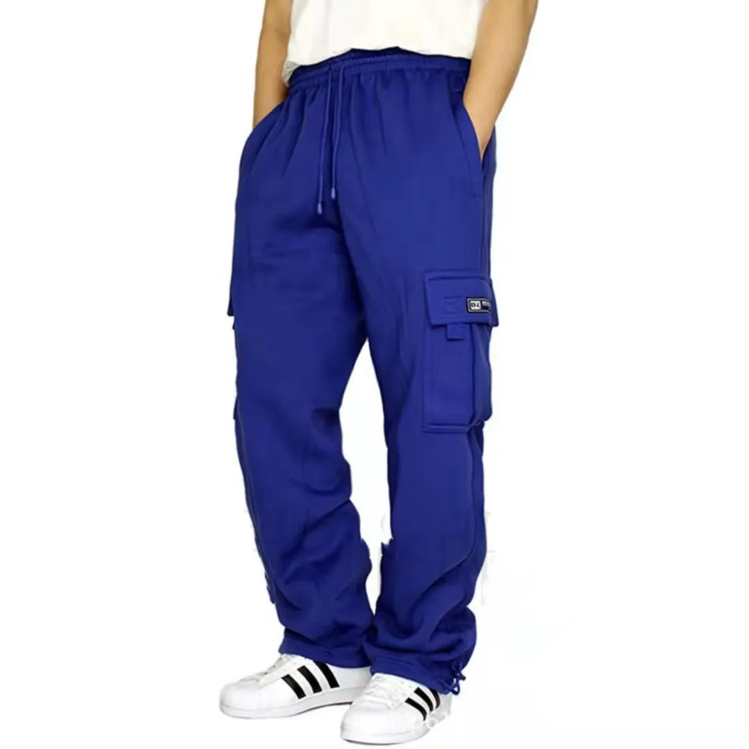 Men's Work Attire Foot Drawstring Leisure Sports Pants