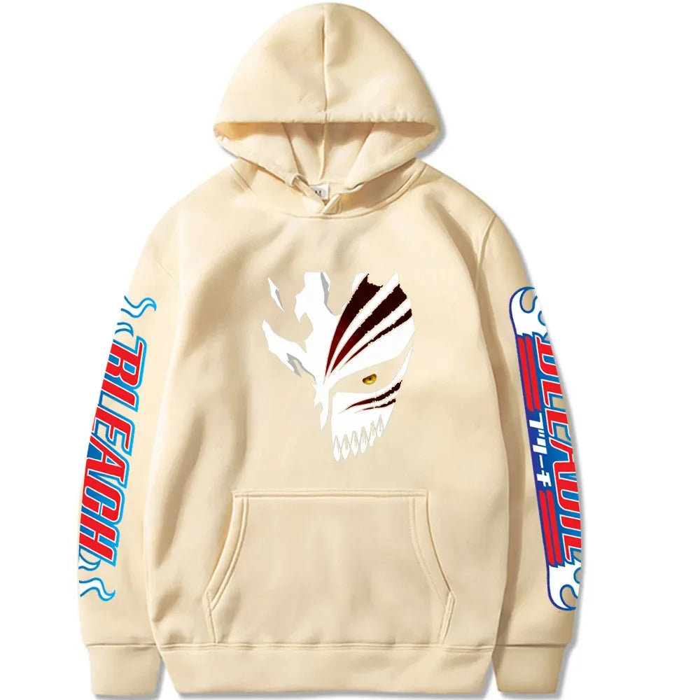 BLEACH Men Fashion Hoodies Women Hooded Sweatshirts Fashion Hip Hop Casual Pullovers Autumn Boys Girls Black Streetwear Hoodie
