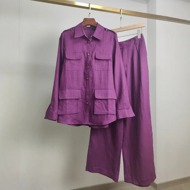 Women's Elegant Linen Set