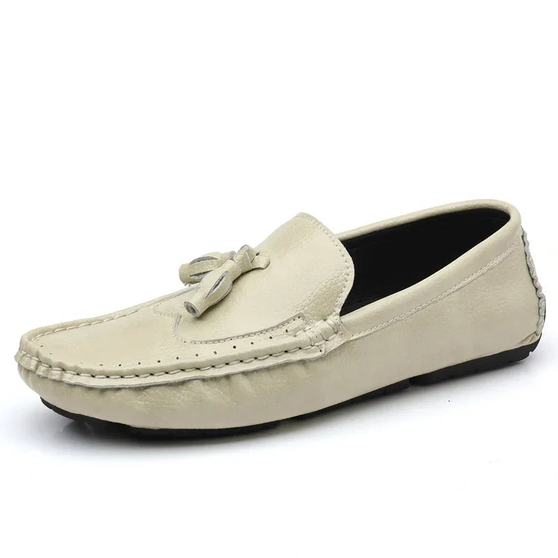 2024 Leather Men Footwear Slip on Man Shoes High Quality Wedding Party Mens Casual Shoes Breath Driving Lazy Loafers Moccasins