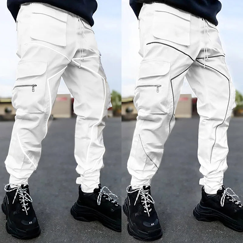 Mens Gym Jogging Cargo Pants Sweatpants Fitness Loose Trousers