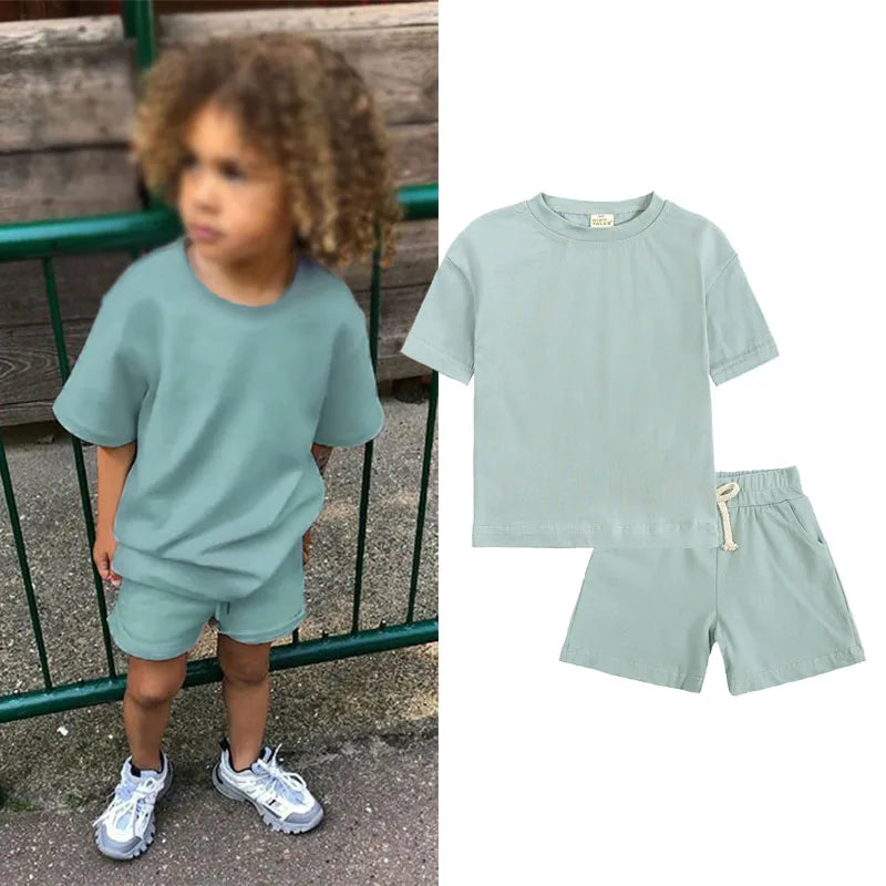 Summer 2pcs Kids Clothes Sets