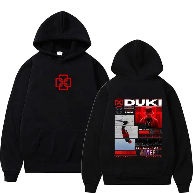 Duki Ameri World Tour Hoodie Unisex Fans Print Sweatshirts